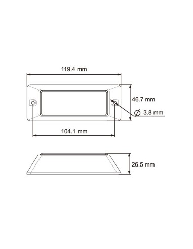 ESTROBOSCOPICO 3 LED BLANCO 9/32V REFERENCIA 26901CA-BV