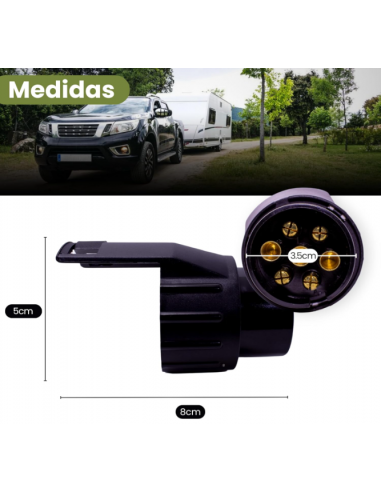 ADAPTADOR DE 7 A 13 PINS REFERENCIA HT3034