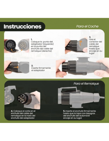 ADAPTADOR DE 7 A 13 PINS REFERENCIA HT3034