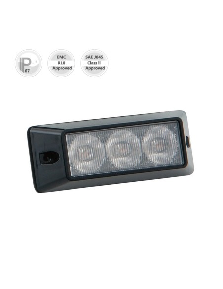 ESTROBOSCOPICO 3 LED BLANCO 9/32V REFERENCIA 26901CA-BV
