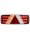 LED rear light set with reflective triangle and 7 functions