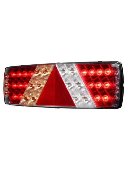 LED rear light set with reflective triangle and 7 functions