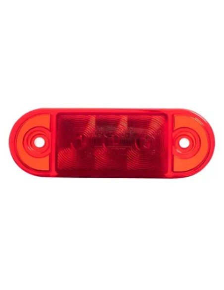 GALIBO TRASERO LED 12/24V ROJO SIN MARCO REFERENCIA 26260R-V
