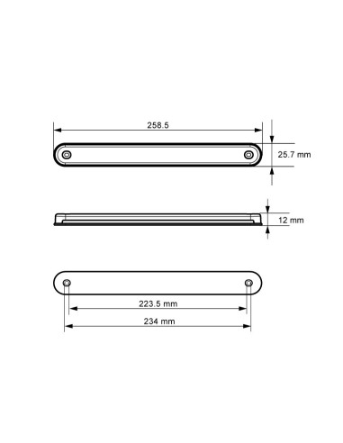 PILOTO TRASERO LED 12/24V BLANCO MULTIFUNCIÓN SECUENCIAL 26154SCAR-V