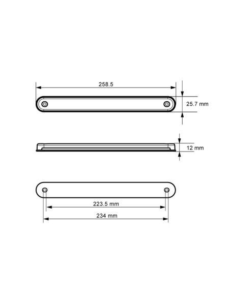 PILOTO TRASERO LED 12/24V BLANCO MULTIFUNCIÓN SECUENCIAL 26154SCAR-V