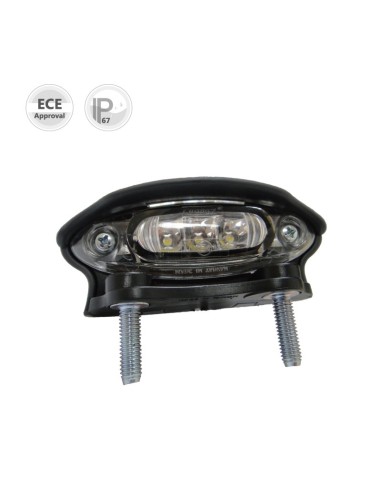 LICENSE PLATE LED LIGHT 12/24V WITH SPACER