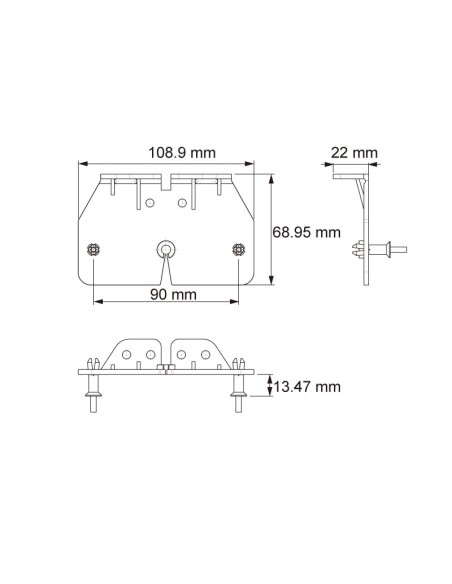 SOPORTE REFERENCIA 67261 PARA PILOTOS DE MARCACION 26261 y 26279