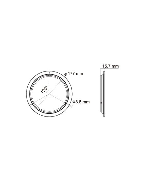 Powerful round LED interior lamp, easy to install