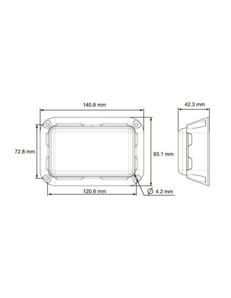 ESTROBOSCOPICO 6 LED 9/32V ROJO REFERENCIA 26902CR-BV