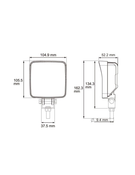 FARO DE TRABAJO LED 9/32V 1440LUM. 18W            