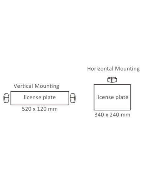 PILOTO MATRICULA LED 12/24V CABLE 0,5M REFERENCIA 26800-BV