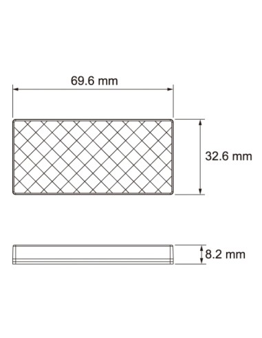 CATADIOPTRICO BLANCO REFERENCIA 47001C