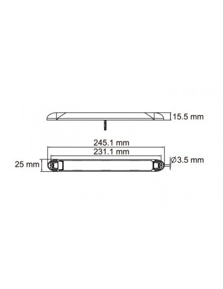LUZ INTERIOR LED 12/24V 600 LUMENES REFERENCIA 22785CKS-WV-1M