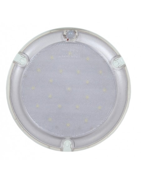 PLAFON INTERIOR LED 12/24V CON ARO Y PIR REFERENCIA 22791CP-V