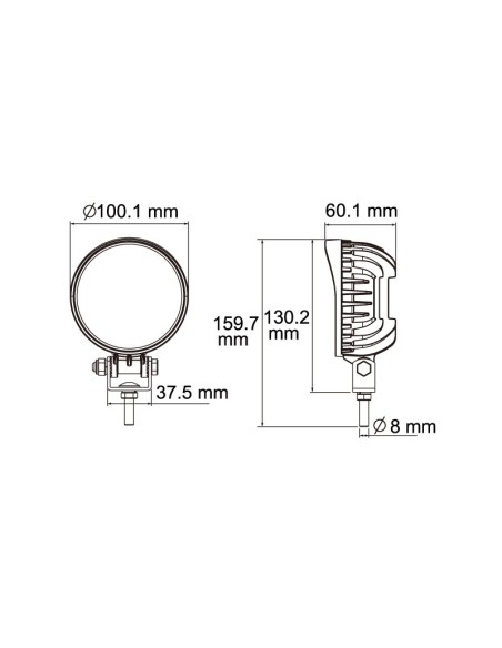 FARO DE TRABAJO 6 LED 1440LUM 19W REFERENCIA 22826