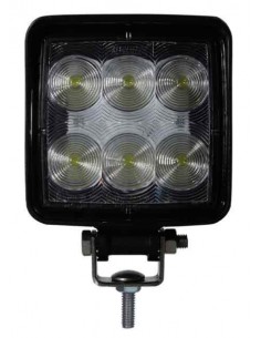 FARO DE TRABAJO LED 9/32V CUADRADO 6 LED 1440LUM 18W REFERENCIA 22809