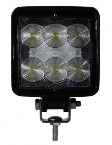 FARO DE TRABAJO LED 9/32V CUADRADO 6 LED 1440LUM 18W REFERENCIA 22809