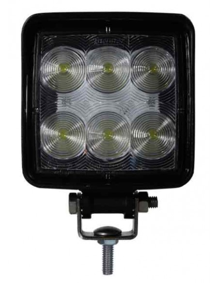 FARO DE TRABAJO LED 9/32V CUADRADO 6 LED 1440LUM 18W REFERENCIA 22809