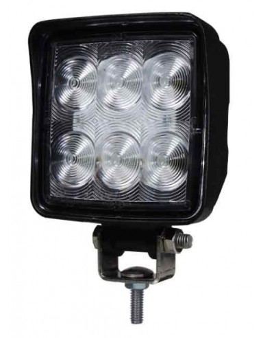 FARO DE TRABAJO LED 9/32V CUADRADO 6 LED 1440LUM 18W REFERENCIA 22809