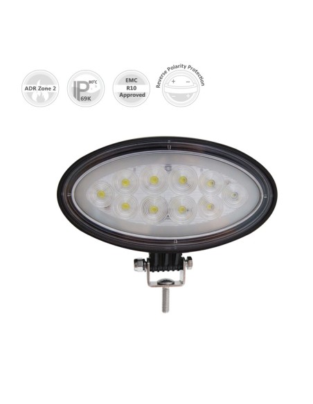 FARO DE TRABAJO LED 9/32V 2400LUM 28W 10 LED 2 REFERENCIA 22834N