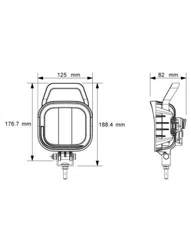 FARO DE TRABAJO LED 9/32V 9 LED 2160LUM 22W C/ASA REFERENCIA 22842N