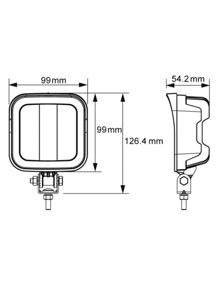 FARO DE TRABAJO LED 9/32V 9 LED 2160LUM 23W REFERENCIA 22844