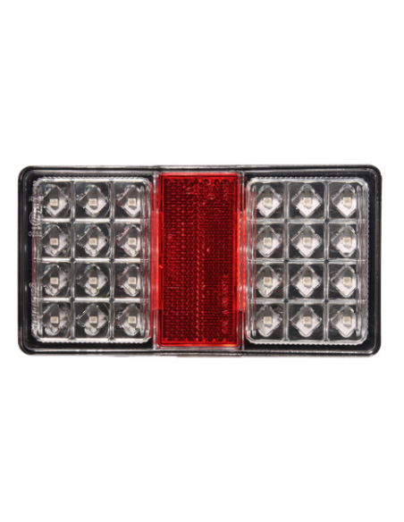 PILOTO TRASERO LED 12/24V CLEAR LENS REFERENCIA 26002CAR