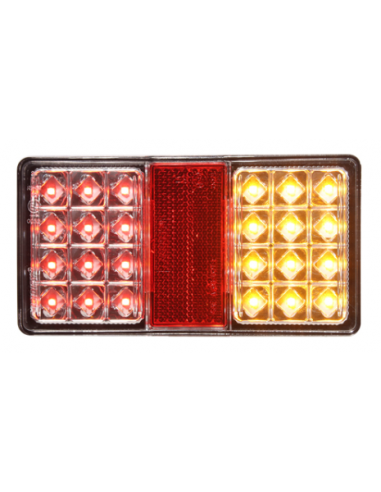 PILOTO TRASERO LED 12/24V CLEAR LENS REFERENCIA 26002CAR