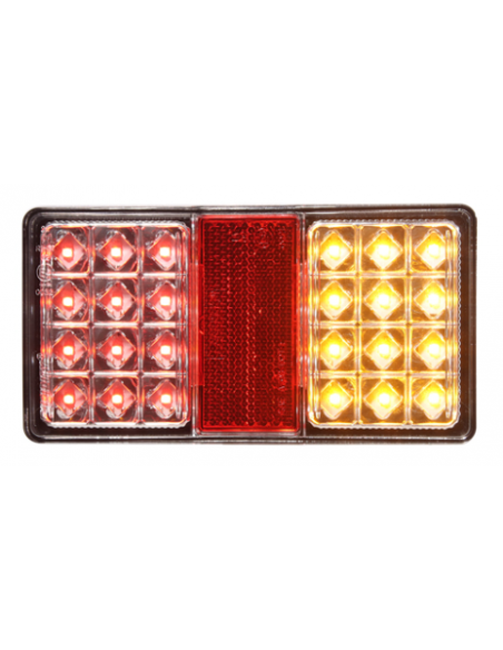 PILOTO TRASERO LED 12/24V CLEAR LENS REFERENCIA 26002CAR