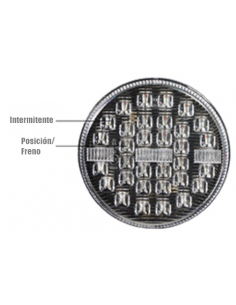 PILOTO TRASERO LED 12/24V REDONDO REFERENCIA 26005-1 2