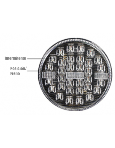 PILOTO TRASERO LED 12/24V REDONDO REFERENCIA 26005-1