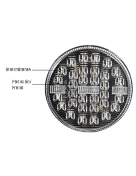 PILOTO TRASERO LED 12/24V REDONDO REFERENCIA 26005-1
