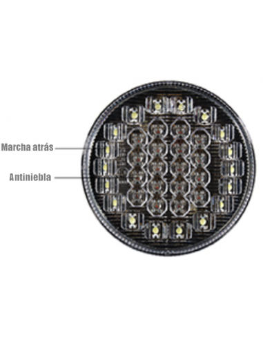 PILOTO TRASERO LED REDONDO 12/24V REFERENCIA 26005-2