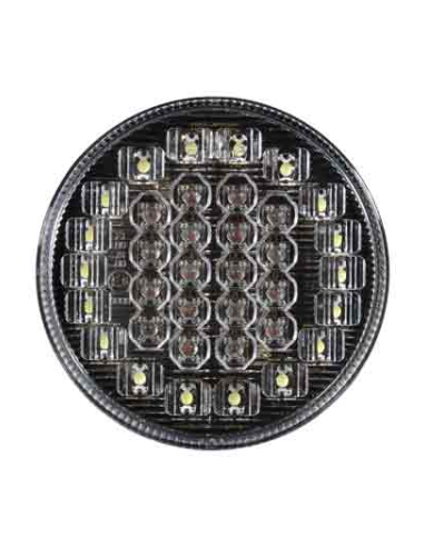 Piloto trasero LED redondo 12V / 24V con antiniebla y marcha atrás