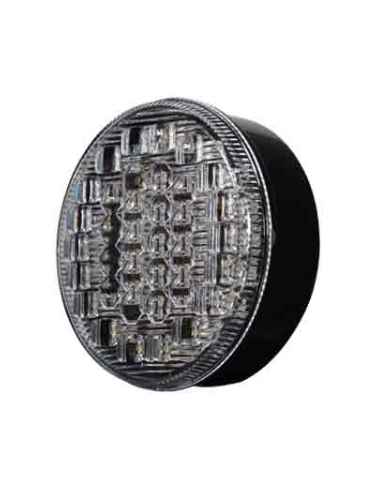 Round LED rear light 12V / 24V with fog and reverse light