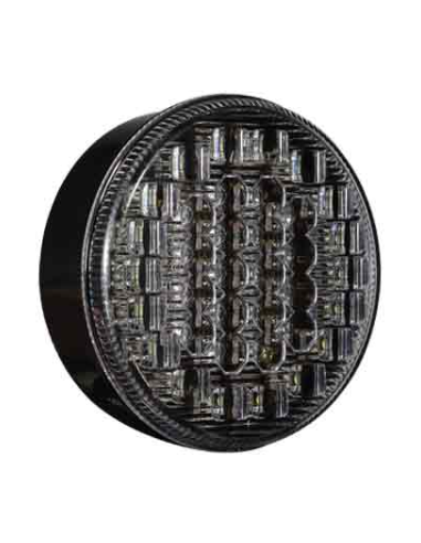 Piloto trasero LED redondo 12V / 24V con antiniebla y marcha atrás