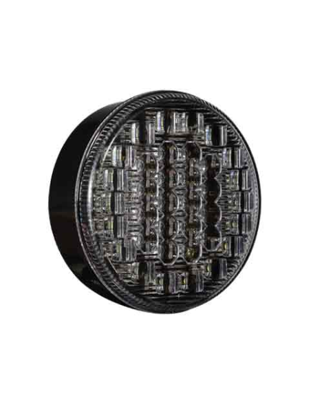 Round LED rear light 12V / 24V with fog and reverse light