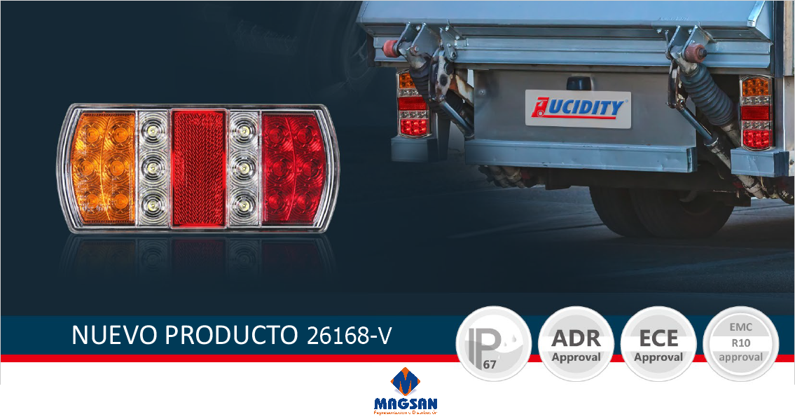 Piloto Trasero Combinado LED LUCIDITY 26168-V